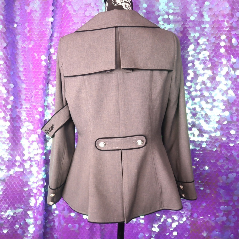 Metamorphose Name of Guardian Jacket Grey Military Goth Lolita EGL Japan - Picture 6 of 12